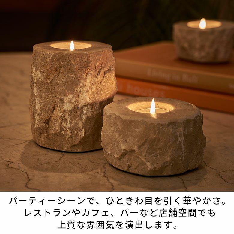 【キャンドルホルダー／ろうそく立て】天然大理石 キャンドルホルダー おしゃれ 大理石 ろうそく立て 蝋燭立て テーパー