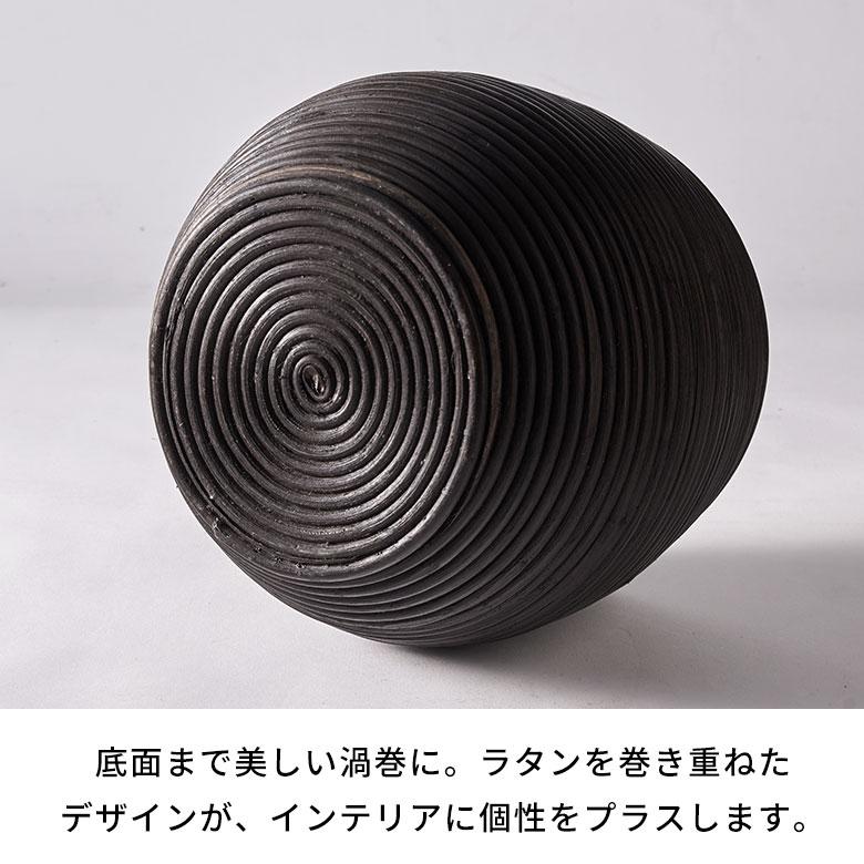5号 鉢カバー ラタン プランターカバー 植木鉢カバー プランター