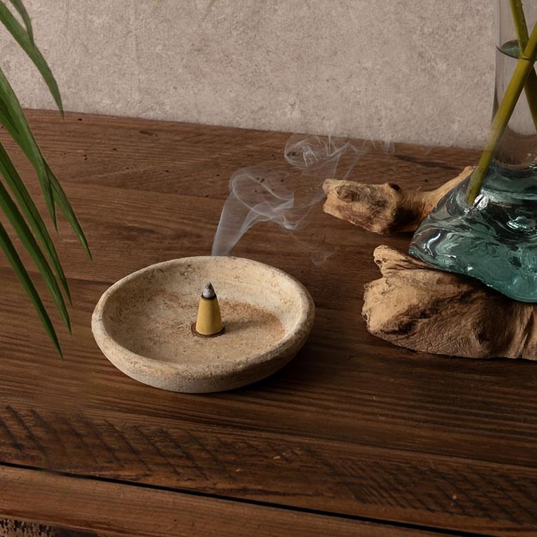 トレー 収納 丸型 丸 天然石 サンドストーン アクセサリートレイ