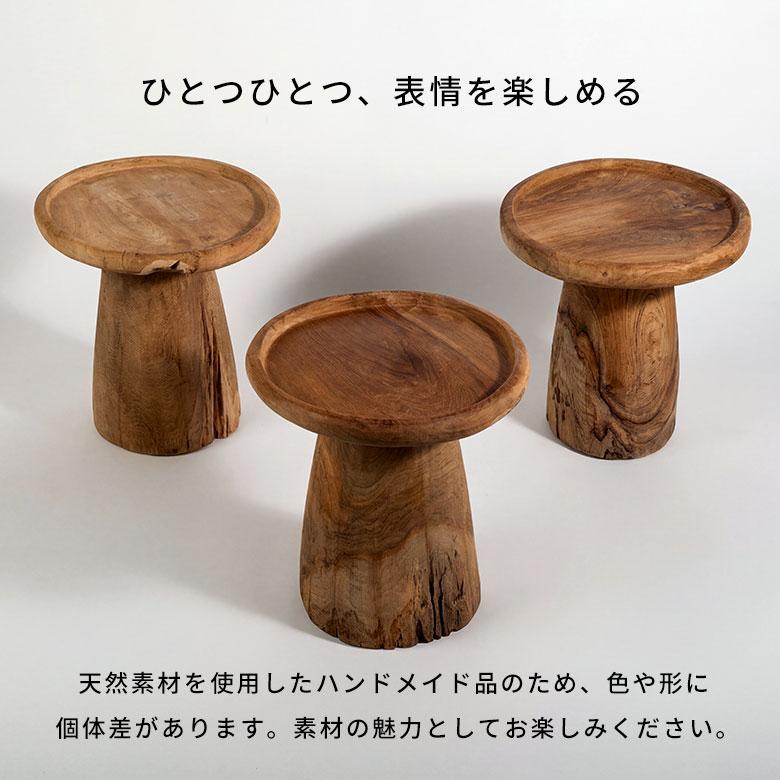 【サイドテーブル】木製　花台　飾り台　大理石　オケージョナルテーブル サイドテーブル 木製 丸 50cm ナイトテーブル コーヒーテーブル 花台