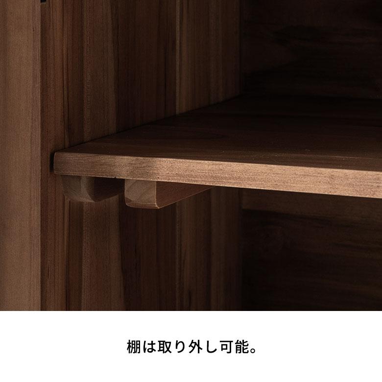 収納棚 扉付き サイドボード キャビネット ラタン 北欧 木製 おしゃれ リビング収納 チェスト キッチン収納棚 棚 リビングボード サイドボ―ド アジアン 14385 | 東谷 | 15