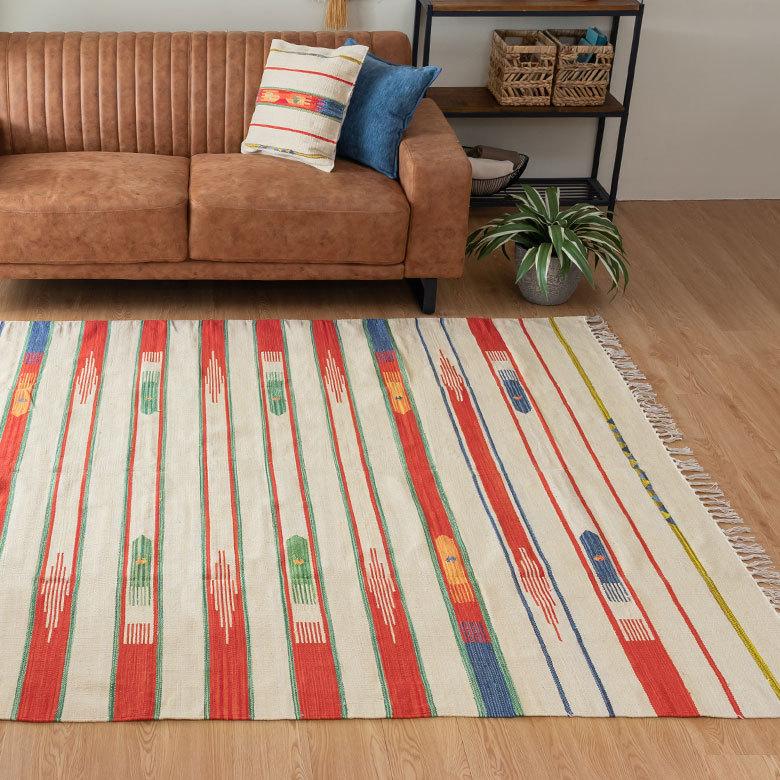 キリムラグ コットン Lサイズ 200×250cm Aタイプ 31400 |  | 01