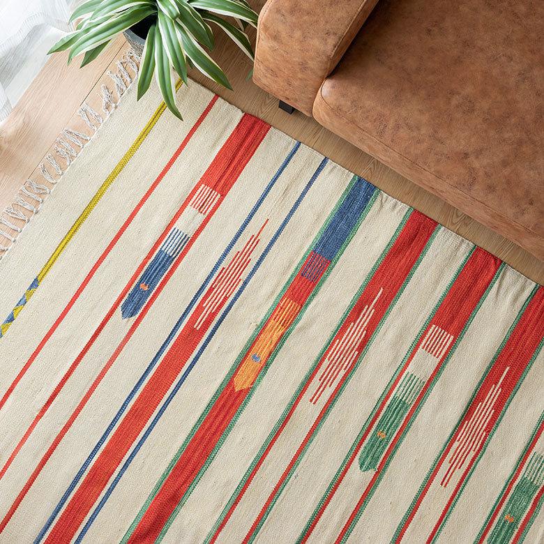 キリムラグ コットン Lサイズ 200×250cm Aタイプ 31400 |  | 09