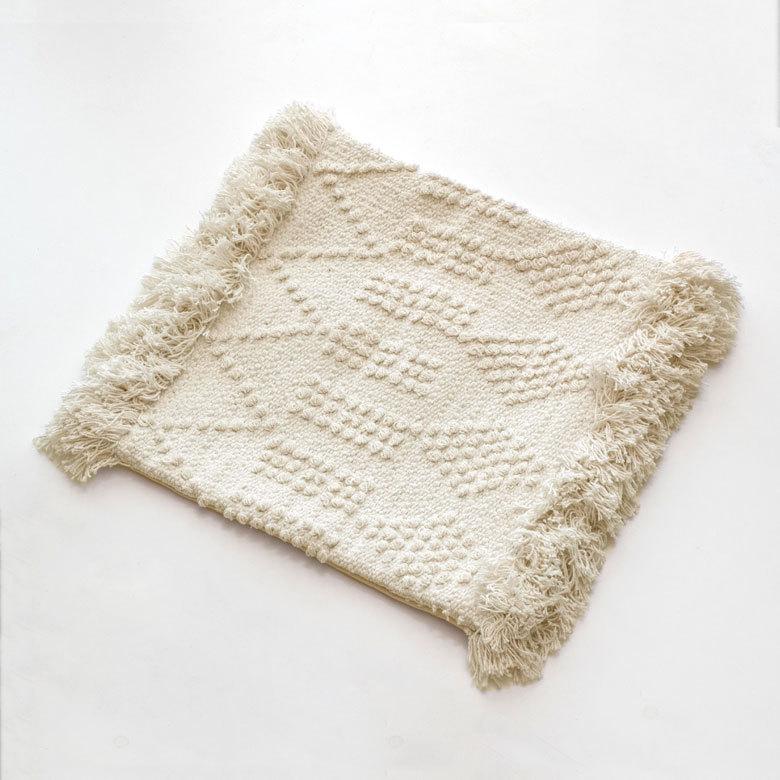 クッションカバー クッション ホワイト ボヘミアン 45×45cm アイボリー BOHO 34425 |  | 09