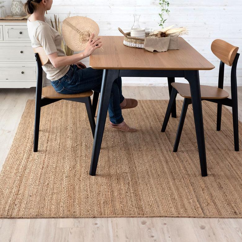 ラグ スクエア 長方形 ジュートラグ 約 W 200cm D 250cm 2cm ナチュラル ベージュ 34438 |  | 12