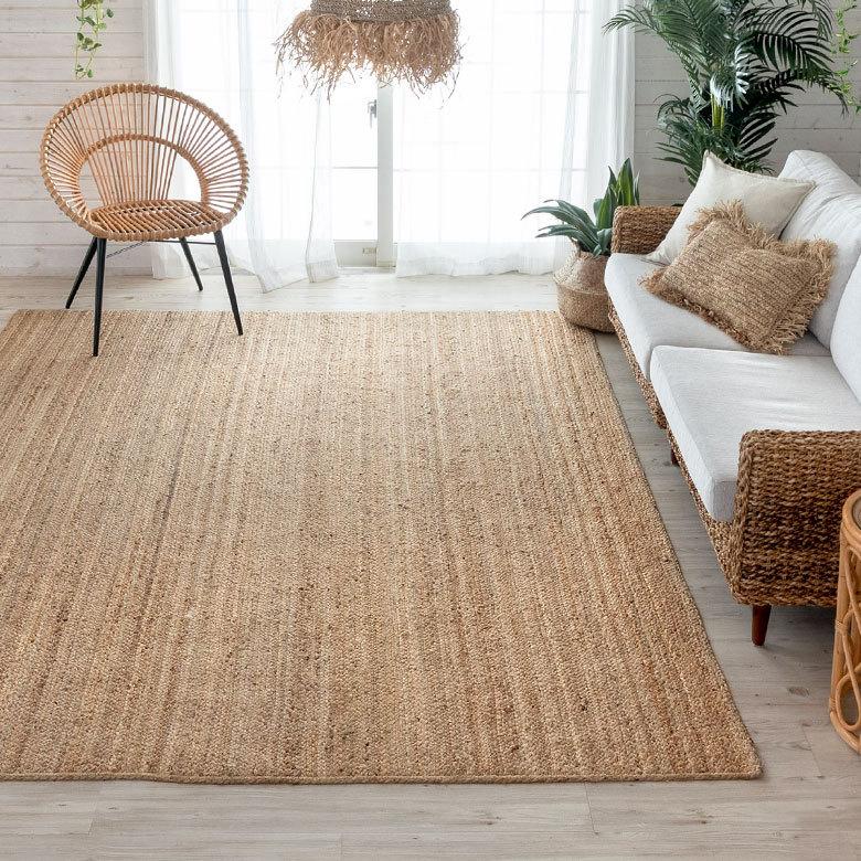ラグ スクエア 長方形 ジュートラグ 約 W 200cm D 250cm 2cm ナチュラル ベージュ 34438 |  | 02