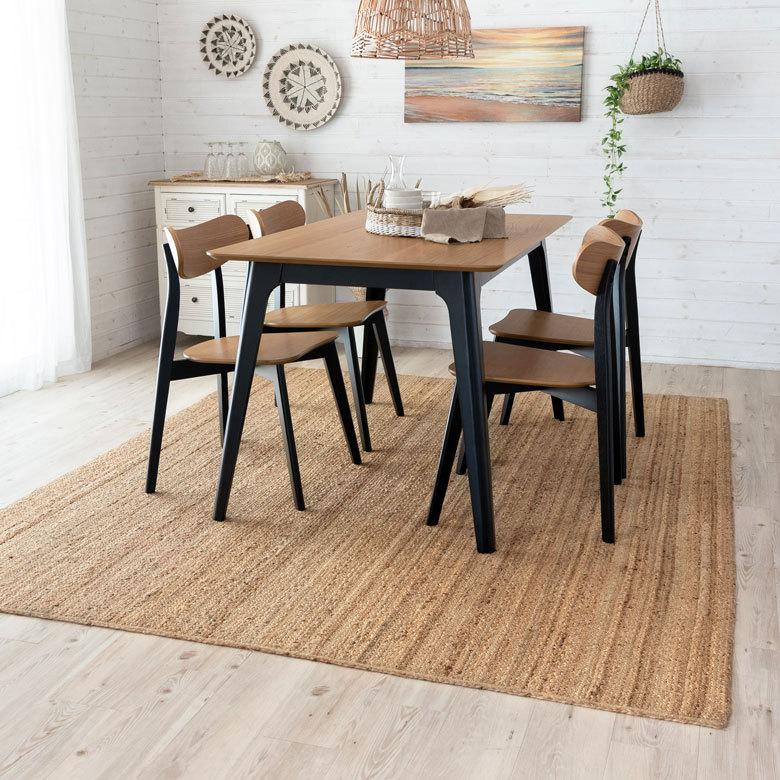 ラグ スクエア 長方形 ジュートラグ 約 W 200cm D 250cm 2cm ナチュラル ベージュ 34438 |  | 05