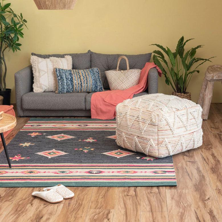 プフ クッション オットマン スツール ナチュラル アイボリー raha W 55cm D 55cm H 37cm 34441-mt |  | 11