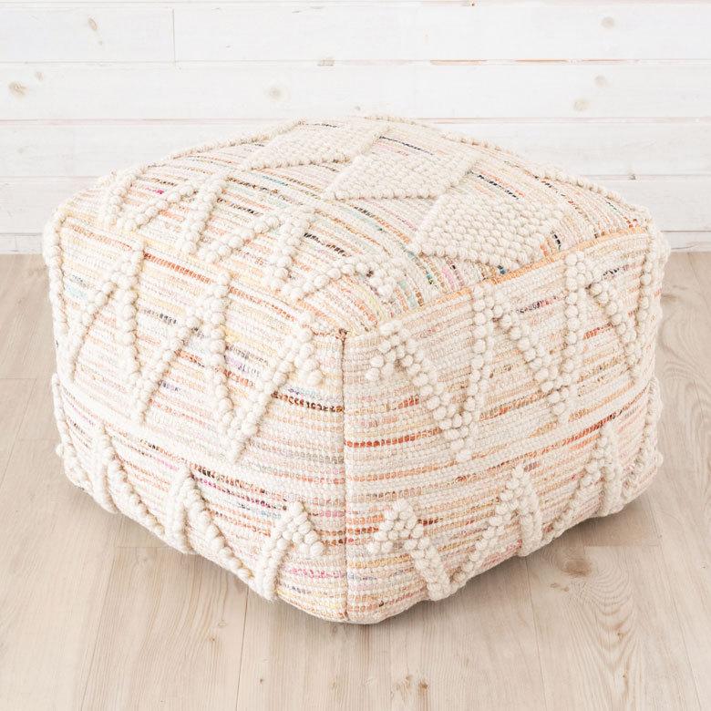 プフ クッション オットマン スツール ナチュラル アイボリー raha W 55cm D 55cm H 37cm 34441-mt |  | 13