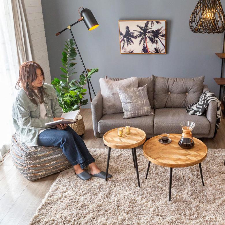 プフ クッション オットマン スツール グレー raha W 55cm D 55cm H 37cm 34442-gy |  | 18