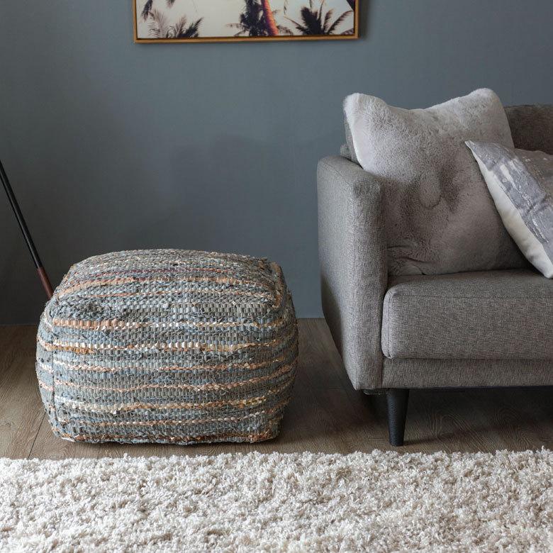 プフ クッション オットマン スツール グレー raha W 55cm D 55cm H 37cm 34442-gy |  | 07