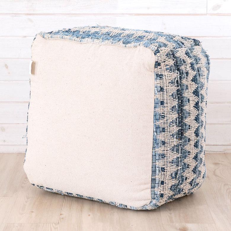 プフ クッション オットマン スツール ブルー 青 raha W 55cm D 55cm H 37cm 34443-bl |  | 15