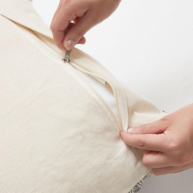 クッションカバー コットン ウーブンプリント 45×45cm タッセル付き Raha ラーハ 34475 |  | 14