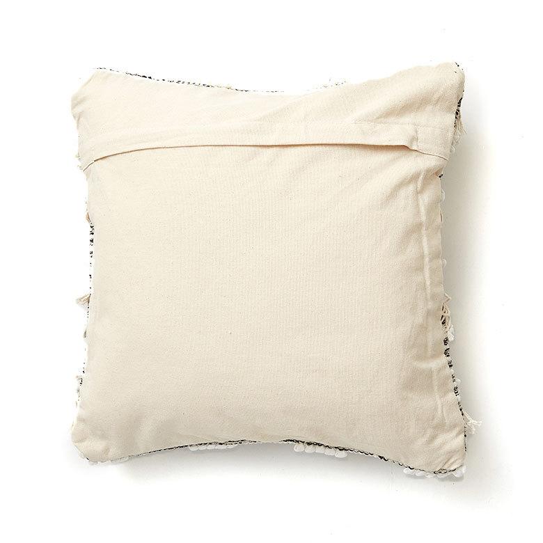 クッションカバー コットン ハンドルーム 手織り 45×45cm フリンジ ブラック 黒 Raha ラーハ 34477-bk |  | 17