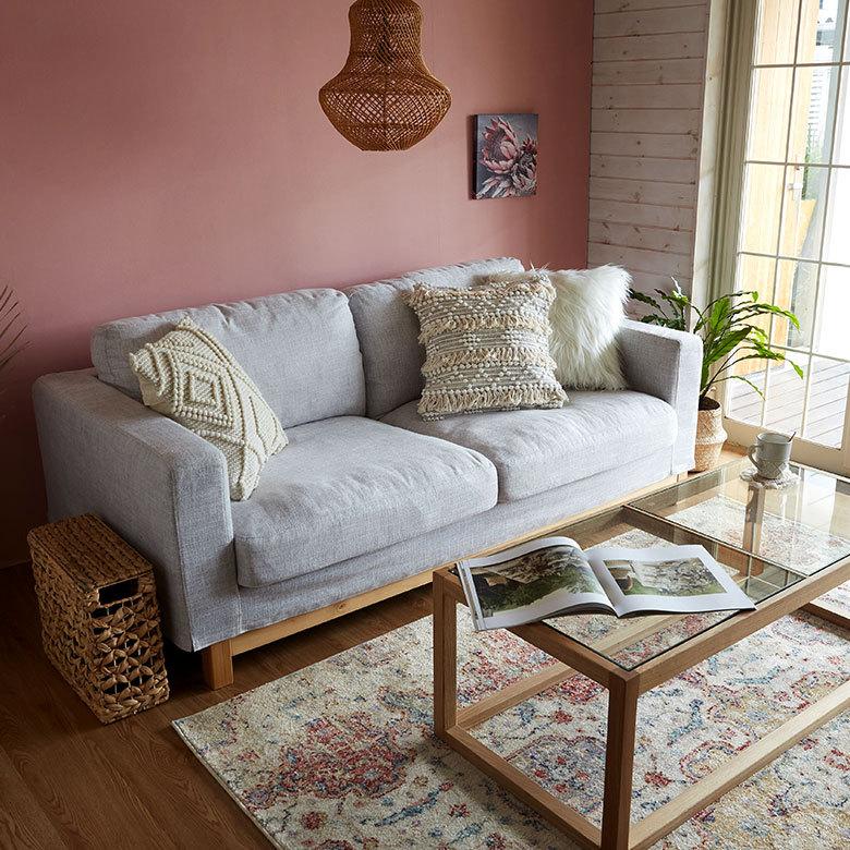 クッションカバー コットン ハンドルーム 手織り 45×45cm フリンジ デザイン グレー Raha ラーハ 34477-gy |  | 10