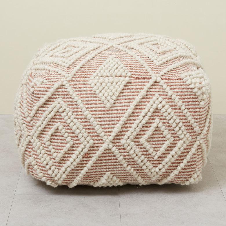 プフ クッション オットマン スツール インド 幾何柄 ジオメトリック Raha ラーハ W 55cm D 55cm H 37cm 34483-br |  | 14