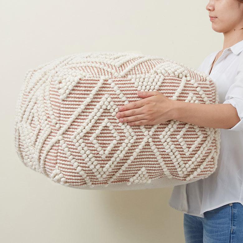 プフ クッション オットマン スツール インド 幾何柄 ジオメトリック Raha ラーハ W 55cm D 55cm H 37cm 34483-br |  | 08