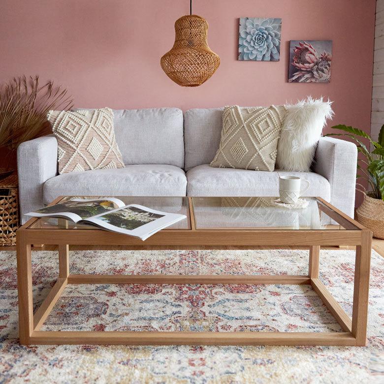 クッションカバー インド アイボリー 幾何柄 ジオメトリック ダイヤ柄 Raha ラーハ 34486-iv |  | 02