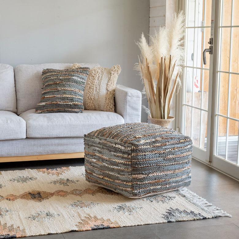 クッションカバー インド マルチカラー ボーダー Raha ラーハ 34488-gy |  | 16