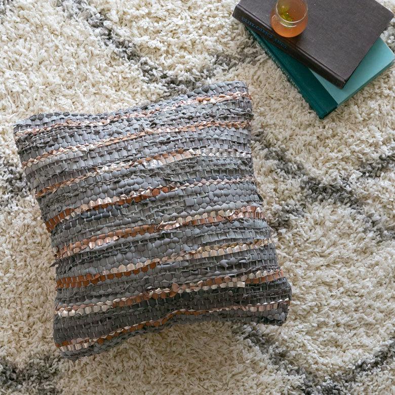 クッションカバー インド マルチカラー ボーダー Raha ラーハ 34488-gy |  | 05