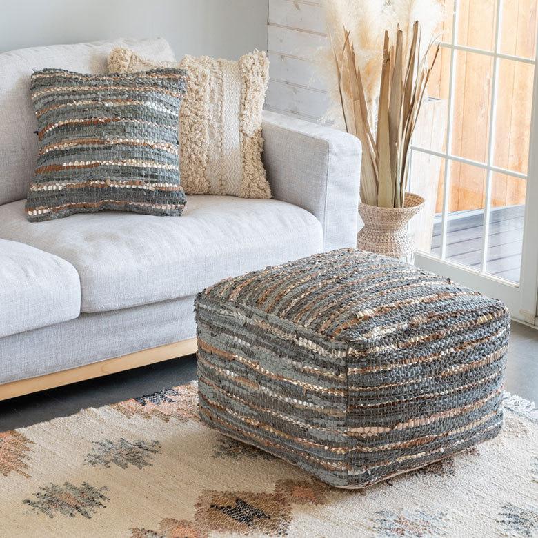 クッションカバー インド マルチカラー ボーダー Raha ラーハ 34488-gy |  | 08