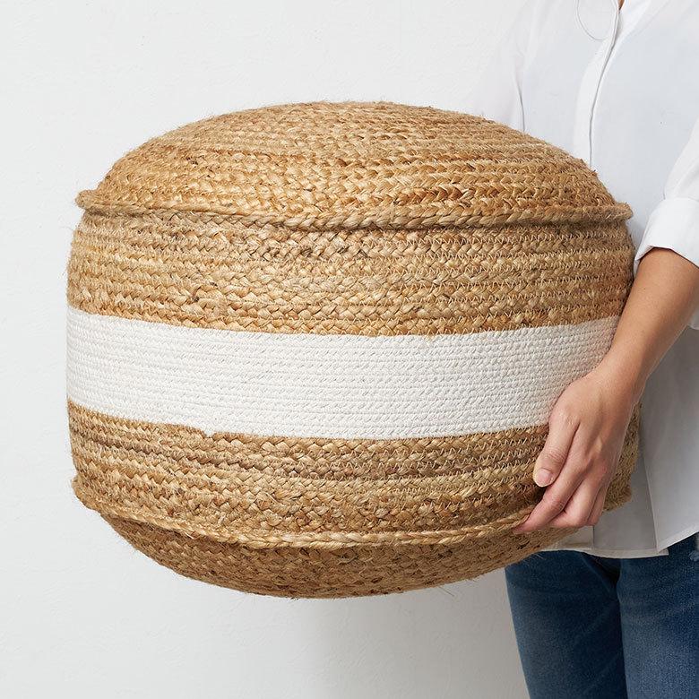 プフ スツール オットマン プーフ フロアスツール ラウンド ジュート 径約51cm 高さ約40cm 34513 |  | 10