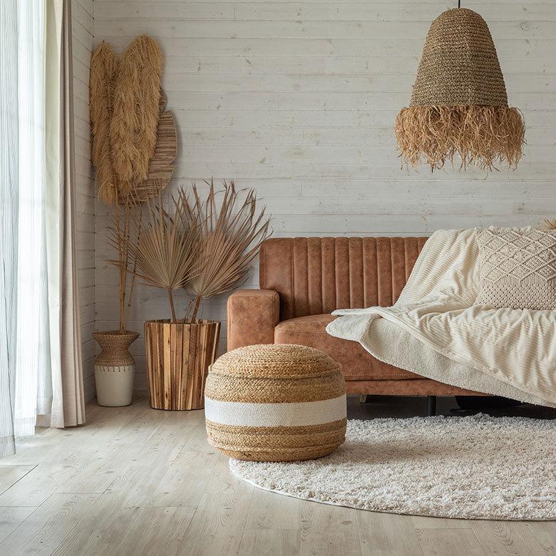 プフ スツール オットマン プーフ フロアスツール ラウンド ジュート 径約51cm 高さ約40cm 34513 |  | 17