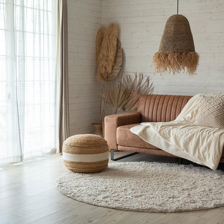 プフ スツール オットマン プーフ フロアスツール ラウンド ジュート 径約51cm 高さ約40cm 34513 |  | 03