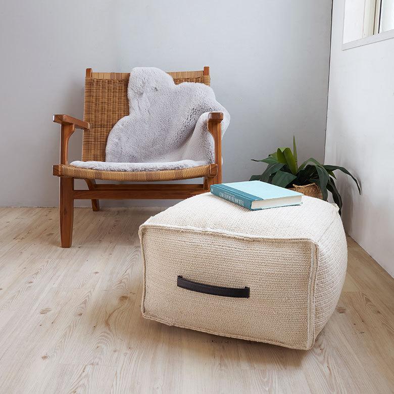 プフ スツール オットマン プーフ フロアスツール 四角 スクエア ホワイト 白 コットン 綿 W54×D54×H36cm 34514 |  | 15