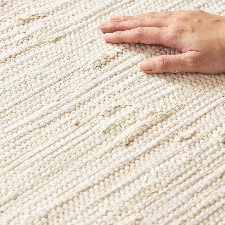 玄関 マット フリンジ 無地 約 50×80cm 室内 キリム風ラグ アクセント