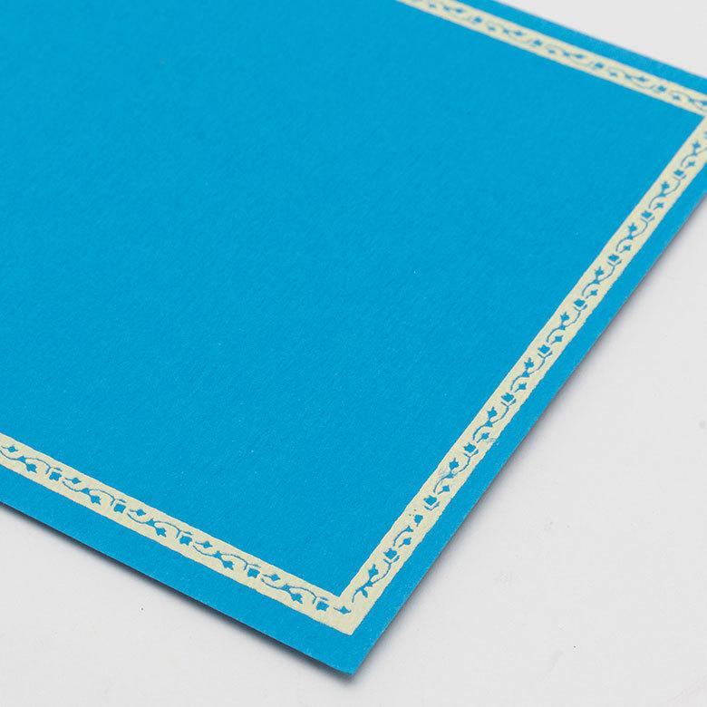 メール便対応 メッセージカード ペイズリー柄 インド 見開き 2つ折り 正方形 12.7cm 34536 |  | 09