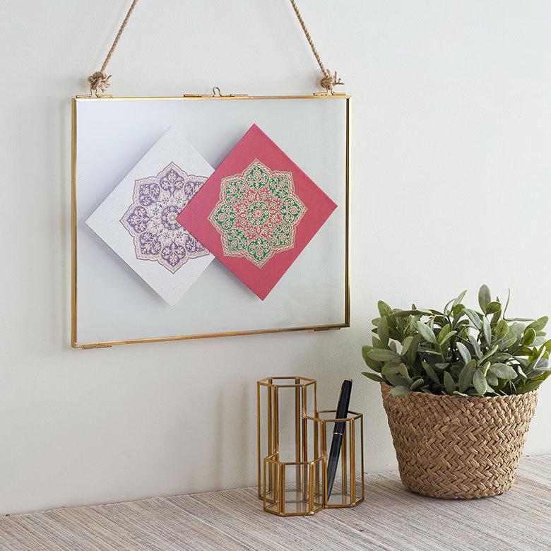 メール便対応 ギフトカード 八角形 曼荼羅柄 インド 見開き 2つ折り 正方形 12.7cm 34537 |  | 10