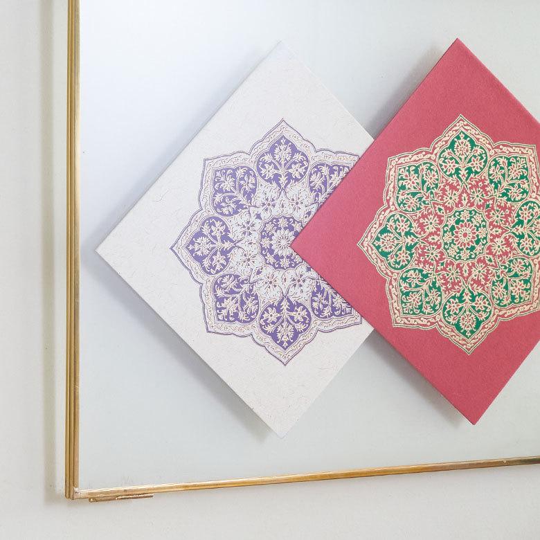 メール便対応 ギフトカード 八角形 曼荼羅柄 インド 見開き 2つ折り 正方形 12.7cm 34537 |  | 07