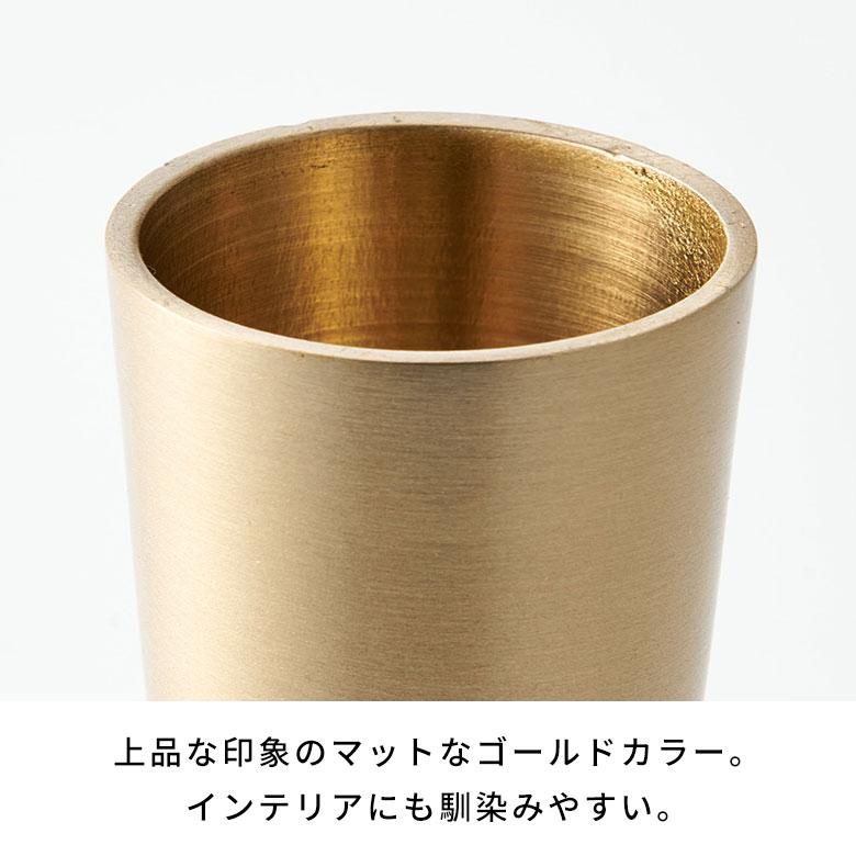 キャンドル ホルダー スタンド 真鍮 約 高さ 10.7cm ろうそく 立て