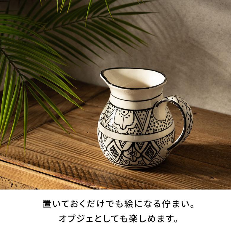 フラワー ベース 花 瓶 器 水入れ 可 セラミック 陶器 インド 一輪 