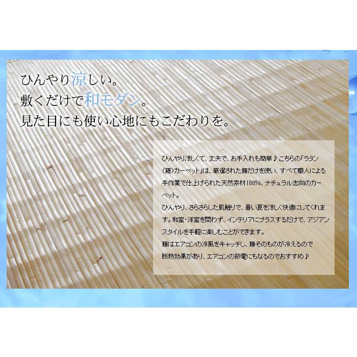 籐むしろ #4000シリーズ ラグサイズ 約200×250cm ラタンカーペット CPT-sharp4000-200x250 |  | 02
