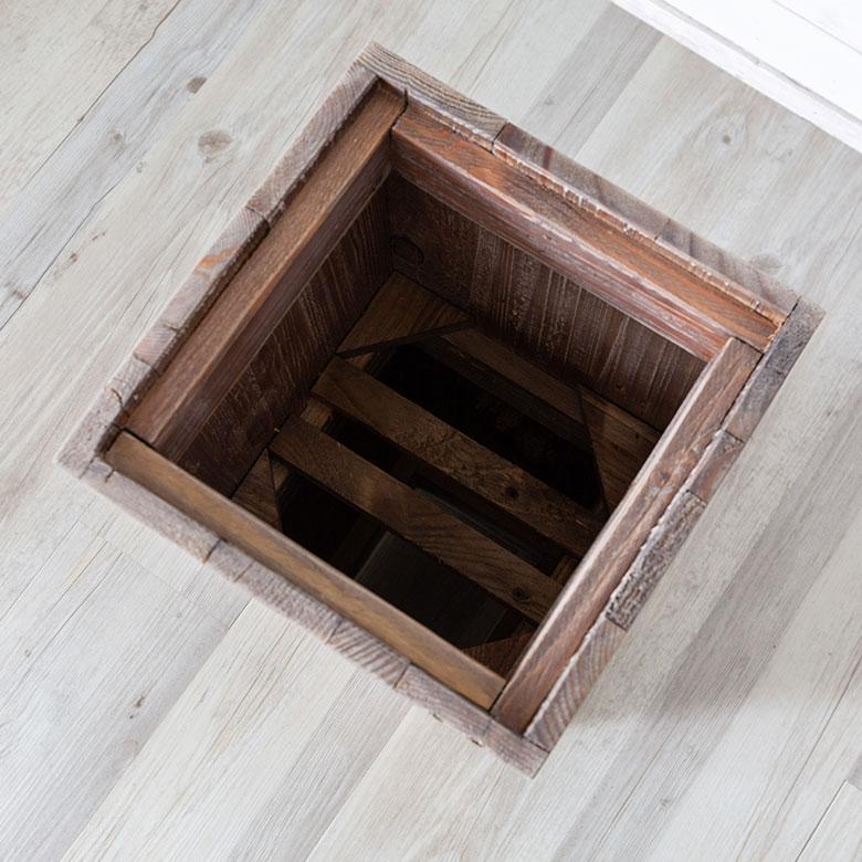 プランター カバー ウッド ボックス スクエア トール Sサイズ 5号用 インナーポット 付き 底穴 なし 高さ 55cm 植木 鉢 おしゃれ 北欧 店舗 アジアン 51170 | ブランド登録なし | 15