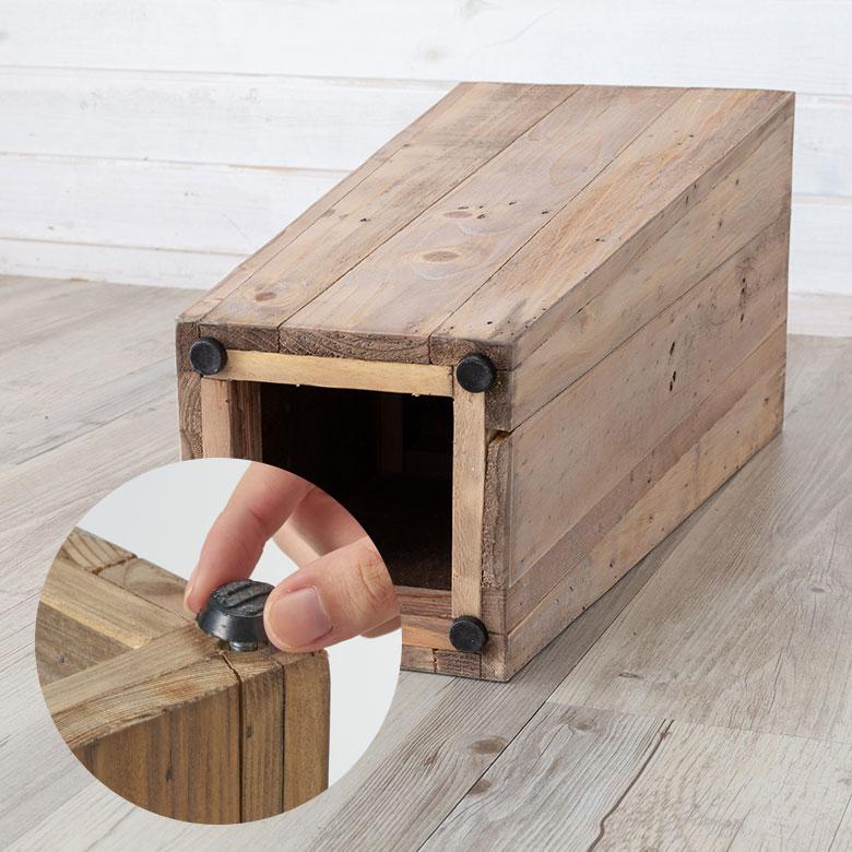 プランター カバー ウッド ボックス スクエア トール Sサイズ 5号用 インナーポット 付き 底穴 なし 高さ 55cm 植木 鉢 おしゃれ 北欧 店舗 アジアン 51170 | ブランド登録なし | 16