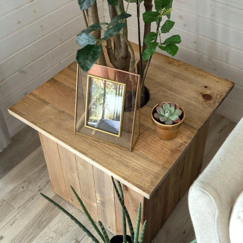 プランター テーブル プレート 正方形 カバー 蓋 ふた 天板 53.5cm L 木 製 ウッド 植木 鉢 植え テーブル サイド おしゃれ 北欧 家具 インテリア アジアン a-5 | ブランド登録なし | 09