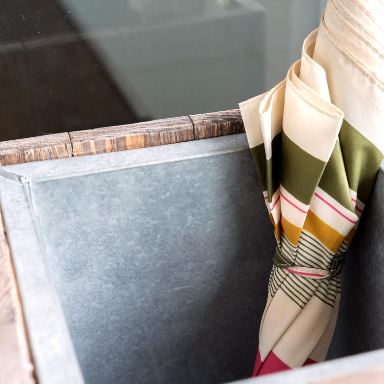 傘立て スリム角型 古木風仕上げ 木製 幅24.5cm Botanique ボタニーク アンティーク風 店舗用 業務用 北欧 ナチュラル おしゃれ アジアン 新生活 q-51 | ブランド登録なし | 12