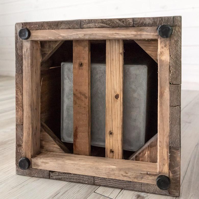 傘立て スリム角型 古木風仕上げ 木製 幅24.5cm Botanique ボタニーク アンティーク風 店舗用 業務用 北欧 ナチュラル おしゃれ アジアン 新生活 q-51 | ブランド登録なし | 15