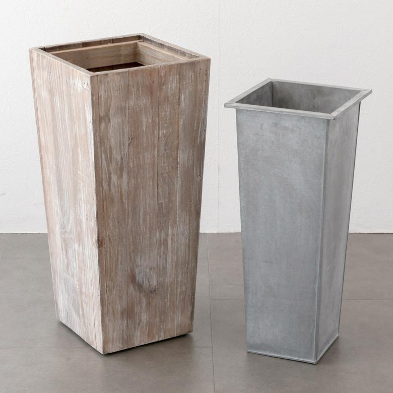 傘立て スリム 角型 古木風仕上げ 木製 ホワイトウォッシュ W 約 24.5cm D 24.5cm H 55cm 51257-wh |  | 04