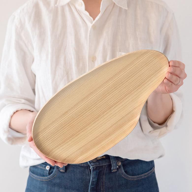 ウッドトレイ オーバル 木製 トレイ ウッド 約 W 34.5cm D 17.5cm H 2.5cm 51300 |  | 07