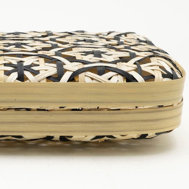 収納ボックス バンブー 蓋つき ボックス ケース W 16cm D 16cm H 5cm ブラウン ブラック アイボリー ライトブルー パープル 51313 |  | 13