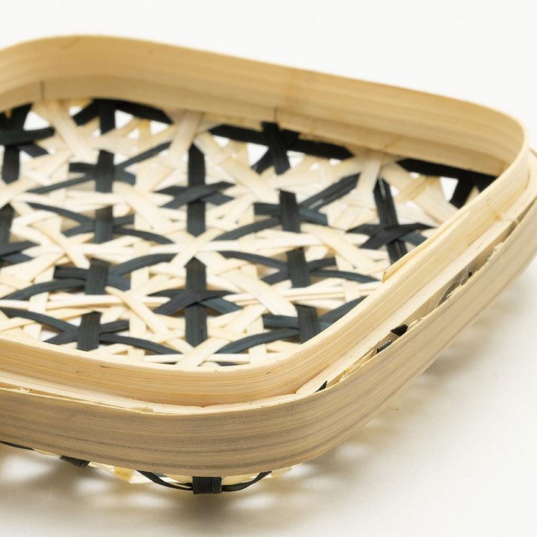 収納ボックス バンブー 蓋つき ボックス ケース W 16cm D 16cm H 5cm ブラウン ブラック アイボリー ライトブルー パープル 51313 |  | 04