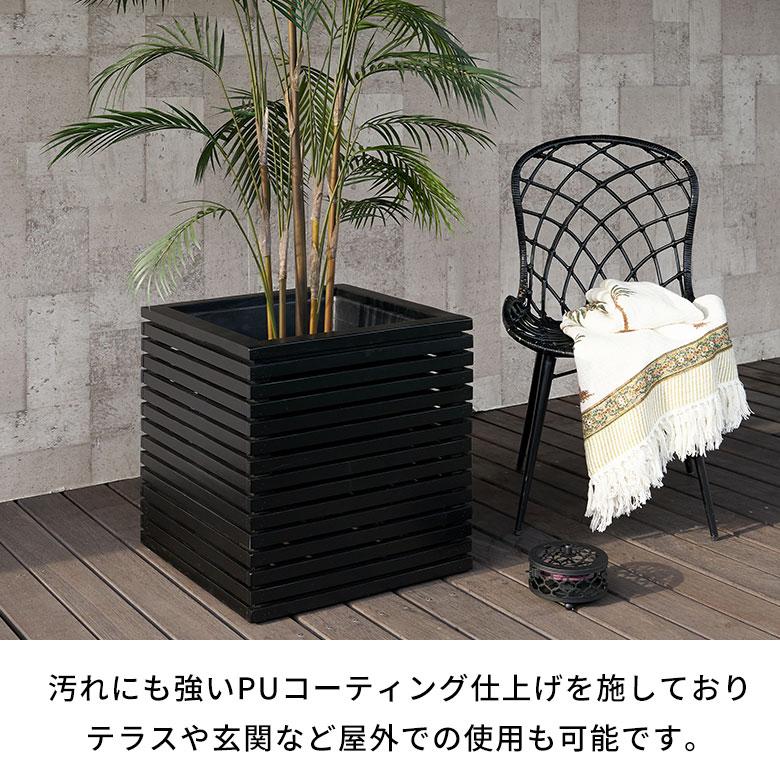 プランター カバー ボックス ウッド 天然 木 製 Lサイズ 10号用