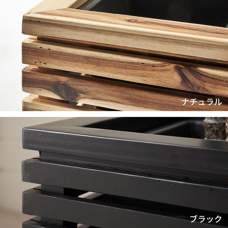 プランター カバー ボックス ウッド 天然 木 製 Lサイズ 5号用 インナー ポット 付 長方形 植木 鉢 テラス 玄関 おしゃれ 北欧 雑貨 インテリア アジアン 51366_13