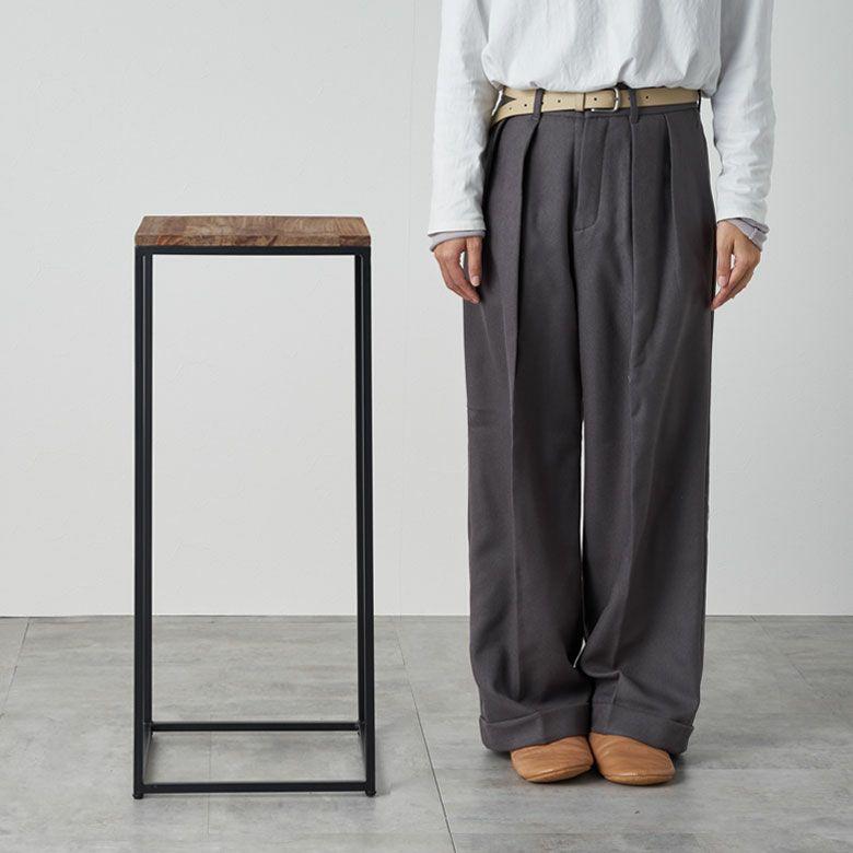 フラワー スタンド プランター 木製 アイアン Mサイズ 高さ 約 75cm