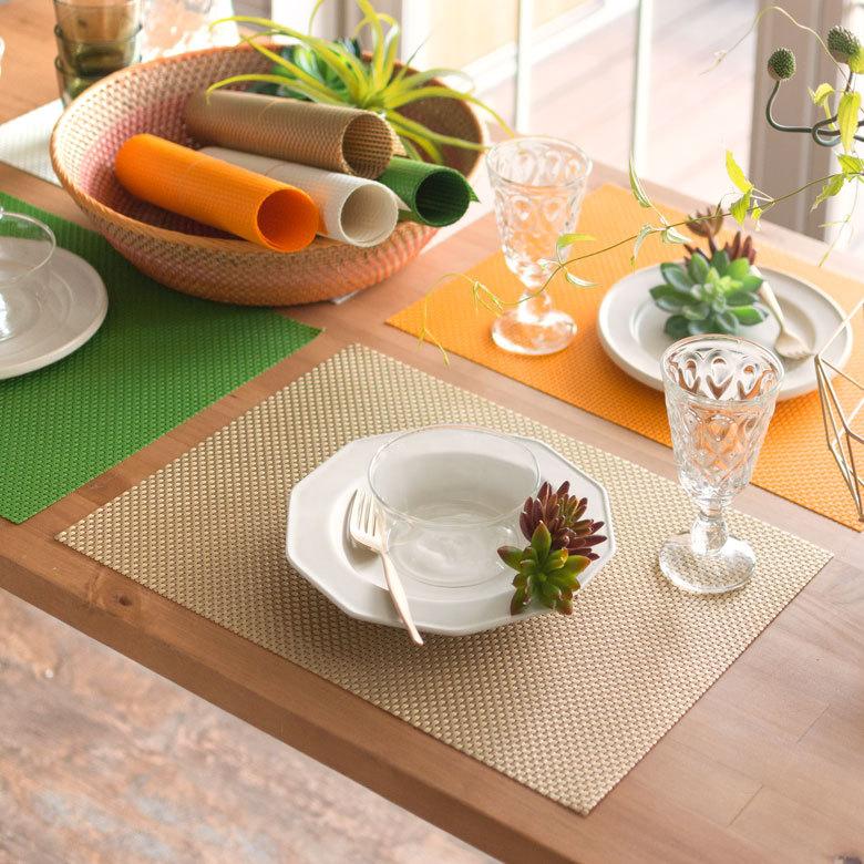 ランチョンマット スクエア 1枚 3色展開 テーブルウェア テーブル