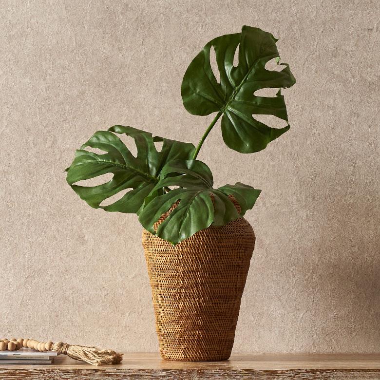 モンステラ 造花 インテリア モンステラリーフ フェイクグリーン